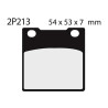Plaquettes de frein semi-metal Nissin 2P213 NS