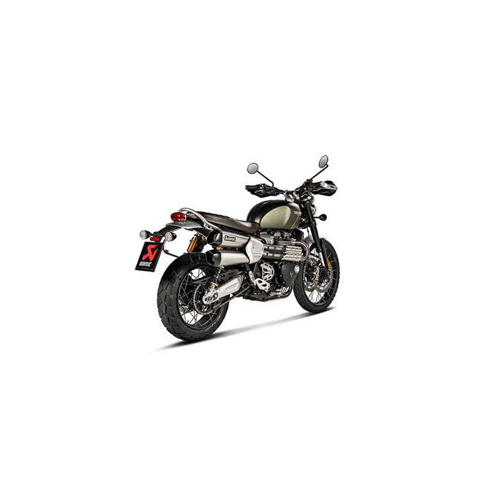 Akrapovic Titanium-approved muffler Triumph SCRAMBLER 1200 19-