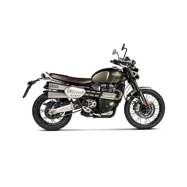 Akrapovic Titanium-approved muffler Triumph SCRAMBLER 1200 19-