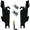 Fixation pare-brise Memphis Shades Fats/Slim Harley FLS Heritage Fat Boy Softail Deluxe NOIR