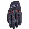 Gants moto d'été Five STUNT EVO 2 Camo Noir/Rouge
