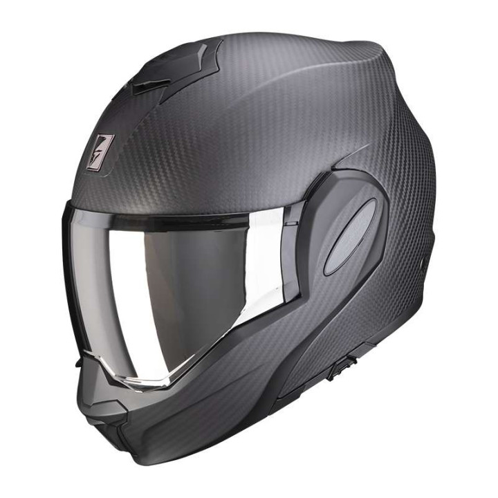 Casque moto modulable Scorpion EXO-TECH EVO CARBON NOIR MAT