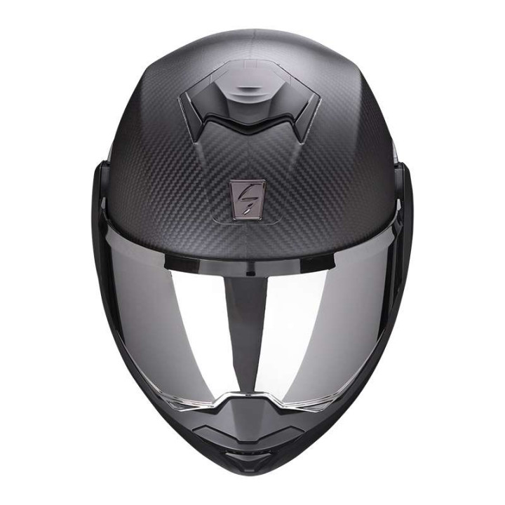 Casque moto modulable Scorpion EXO-TECH EVO CARBON NOIR MAT