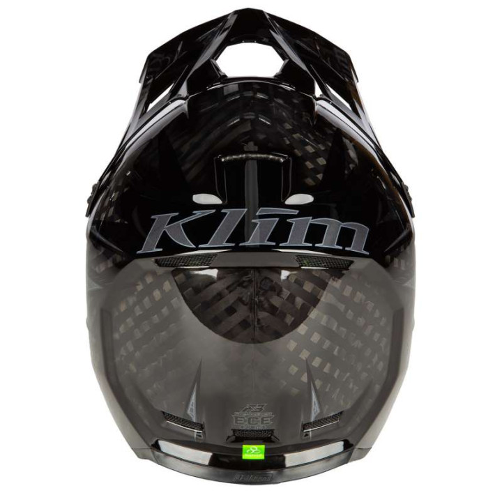 Casque moto cross Klim F3 PRO CARBON STRIKER Gloss Black