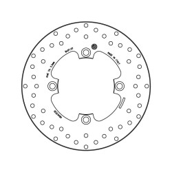 Disque de frein arrière Brembo Série Oro 68B40797 Honda SW-T 400 09-, SW-T600 11-