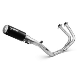 Mivv MK3 complete line Stainless steel black (K.044.SM3B) Kawasaki Ninja 650/Z650