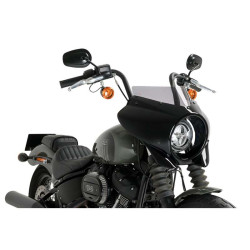 Puig MIRAGE SPORT half fairing Black Gloss (21331) HARLEY DAVIDSON SOFTAIL STREET BOB 21- 2