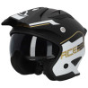 Casque moto jet Acerbis ARIA 22.06 BLANC/NOIR/OR
