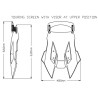 Bulle Puig TOURING avec spoiler (20412H) DL1050 V-STROM