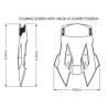 Bulle Puig TOURING avec spoiler (20412H) DL1050 V-STROM