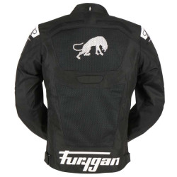 Summer motorcycle jacket Furygan ATOM VENTED EVO Black/White 2