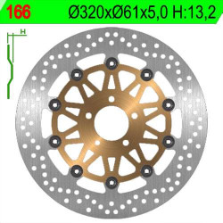 Disque de frein avant NG Kawasaki ZX-7R ZX-9R ZX-12R ZZR 1100/1200