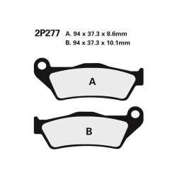 Semi-metal brake pads Nissin 2P277 NS