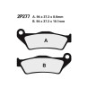 Semi-metal brake pads Nissin 2P277 NS