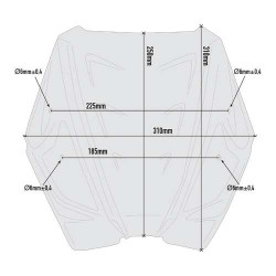 Givi smoked windscreen (A7708) KTM Duke 790/890 2