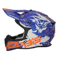 Casque moto cross Acerbis LINEAR 22.06 GRIS/BLEU 2