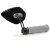 Rétroviseurs embouts de guidon Barracuda SKIN-X BAR END Noir