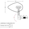 Rétroviseurs embouts de guidon Barracuda SKIN-X BAR END Noir