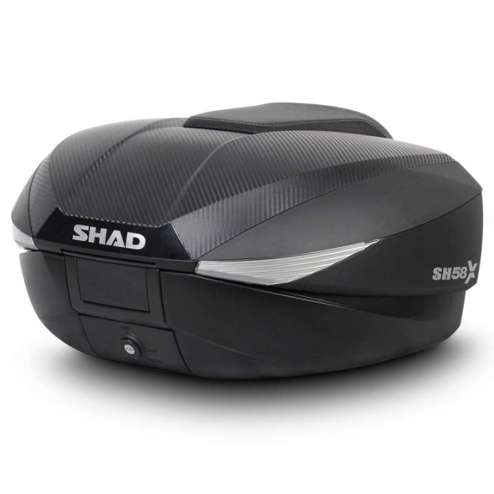 Expandable motorcycle top case Shad SH58X 46-58L