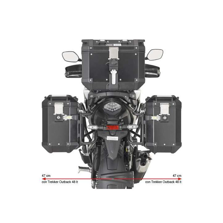 Support valises Givi MONOKEY CAM-SIDE PLO1171CAM Honda CB 500 X 2019-2025