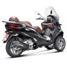 Akrapovic-approved muffler Inox Black MP3 FUOCO SATELIS 400/500
