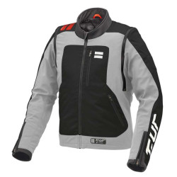 Veste Enduro T.UR J-THREE ARM LINK Gris Clair/Rouge