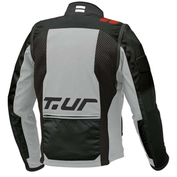 Enduro Jacket T.UR J-THREE ARM LINK Light Grey/Red