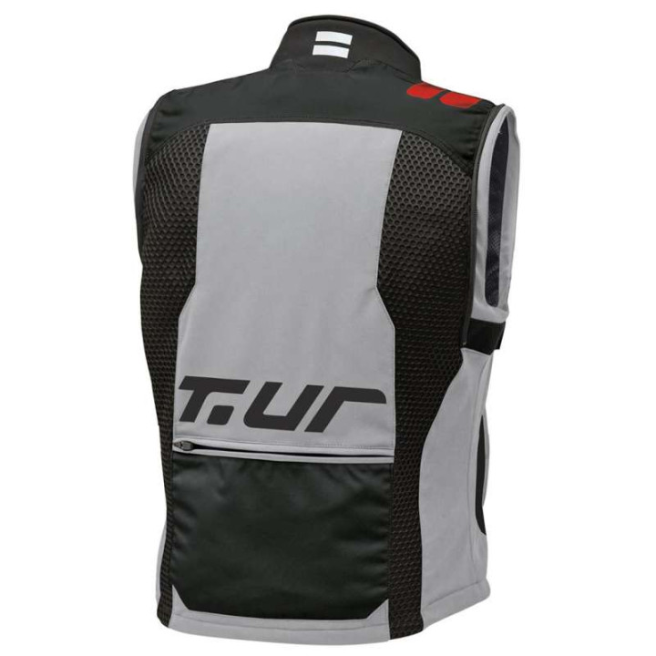 Veste Enduro T.UR J-THREE ARM LINK Gris Clair/Rouge