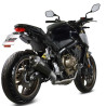 Ligne complète Mivv DELTA RACE Inox noir (H.072.LDRB) Honda CB650R CBR650R 19-