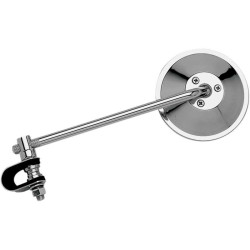 Rétroviseur universel à collier EMGO Chrome 20,5cm