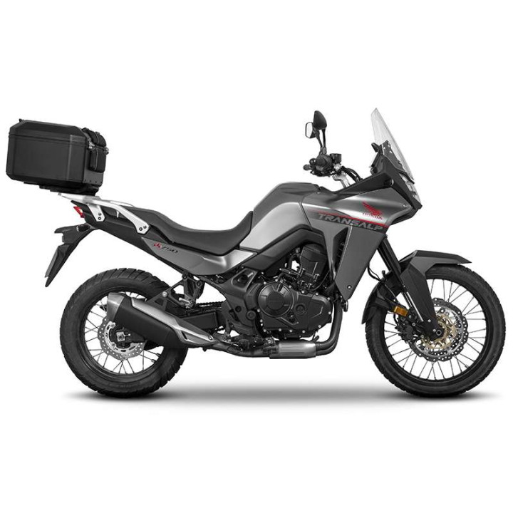 Shad TERRA TR55 PURE BLACK top case kit + bracket (H0TR73ST) Honda XL750 TRANSALP