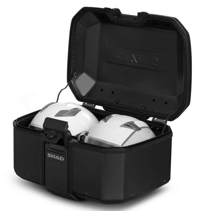 Shad TERRA TR55 PURE BLACK top case kit + bracket (H0TR73ST) Honda XL750 TRANSALP
