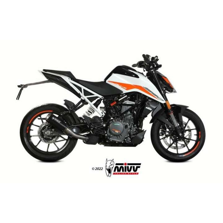 Silencieux Mivv MK3 Inox noir (KT.025.SM3B) KTM Duke 125/390