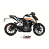 Silencieux Mivv MK3 Inox noir (KT.025.SM3B) KTM Duke 125/390