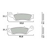 Plaquettes de frein cross Brembo 07YA47SD