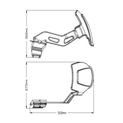 Puig single-arm rear mudguard (3691J) F750GS F580GS 2