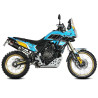 Silencieux Homologué Mivv DAKAR Inox Noir -passage haut- (Y.064.LDKB) Yamaha TENERE 700