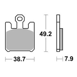 Plaquettes de frein sinter BRAKING  893CM66