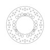 Disque de frein arrière Brembo Série Oro 68B407C4 Yamaha MAJESTY 400 04-