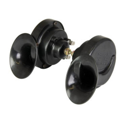 Bike It TWINZ two-tone motorcycle horn Black