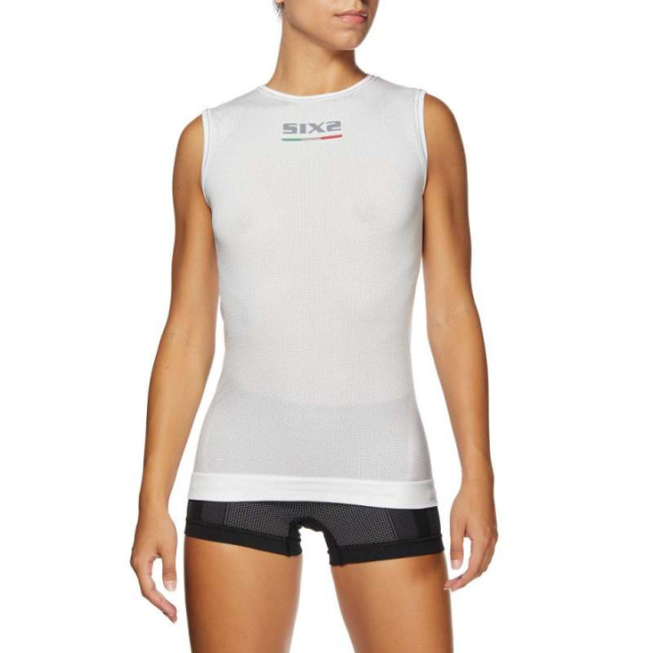 SIXS SMX WHITE CARBON motorcycle thermal tank top