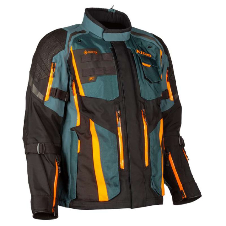 Klim BADLANDS PRO 2022 Petrol Strike Orange motorcycle jacket