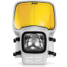 Retro headlamp plate with Acerbis ELBA light White