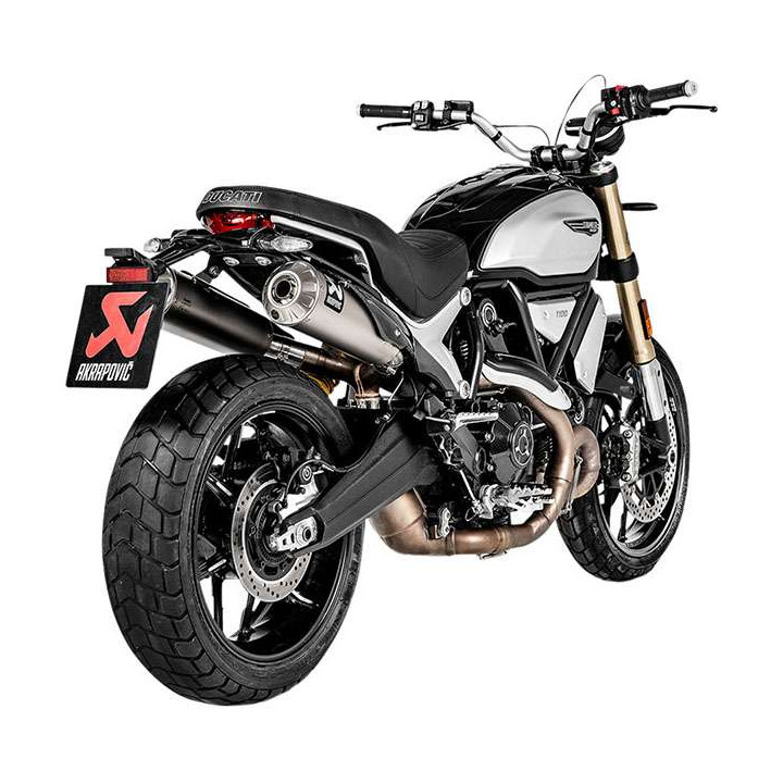 Silencieux homologué Akrapovic Titane Ducati SCRAMBLER 1100 18-