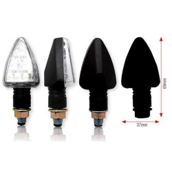 Motorcycle indicators Bihr TRI leds courts