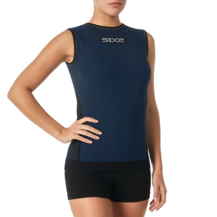 Thermal tank top SIXS SMX DARK BLUE
