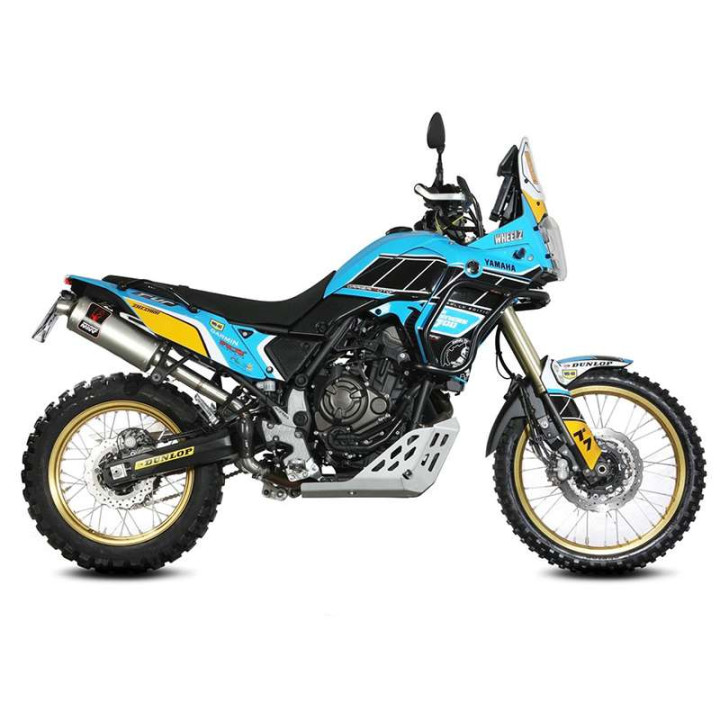 Silencieux Homologué Mivv DAKAR Inox -passage haut- (Y.064.LDKX) Yamaha TENERE 700