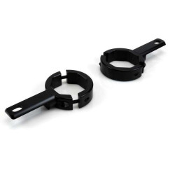 Kit fixation feux DENALI sur tubes de fourche standard 39-49mm (Noir)