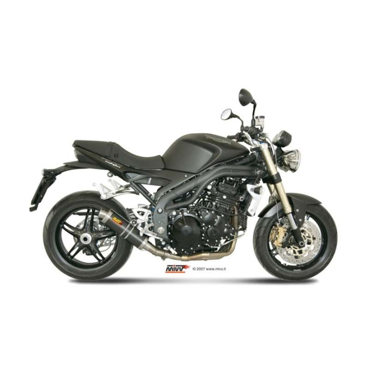 Silencieux Mivv GP Carbone (T.008.L2S) Triumph Speed Triple 07-10