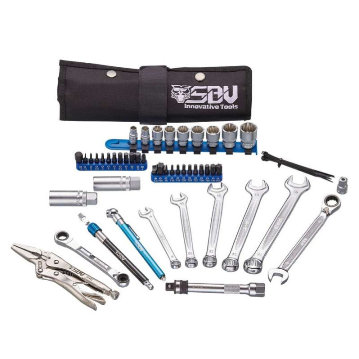 Motorcycle tool bag SBV TOOLS 60 pcs